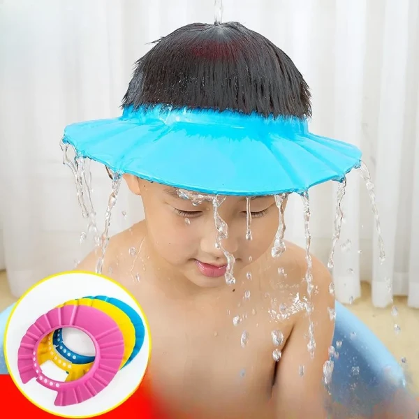 Adjustable Soft Baby Bathing Cap