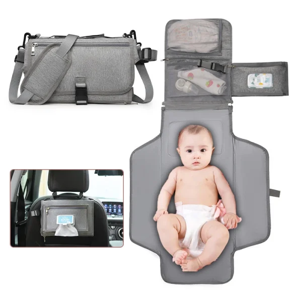 Polyester Cloth Fabric Baby Diaper Tote Bag
