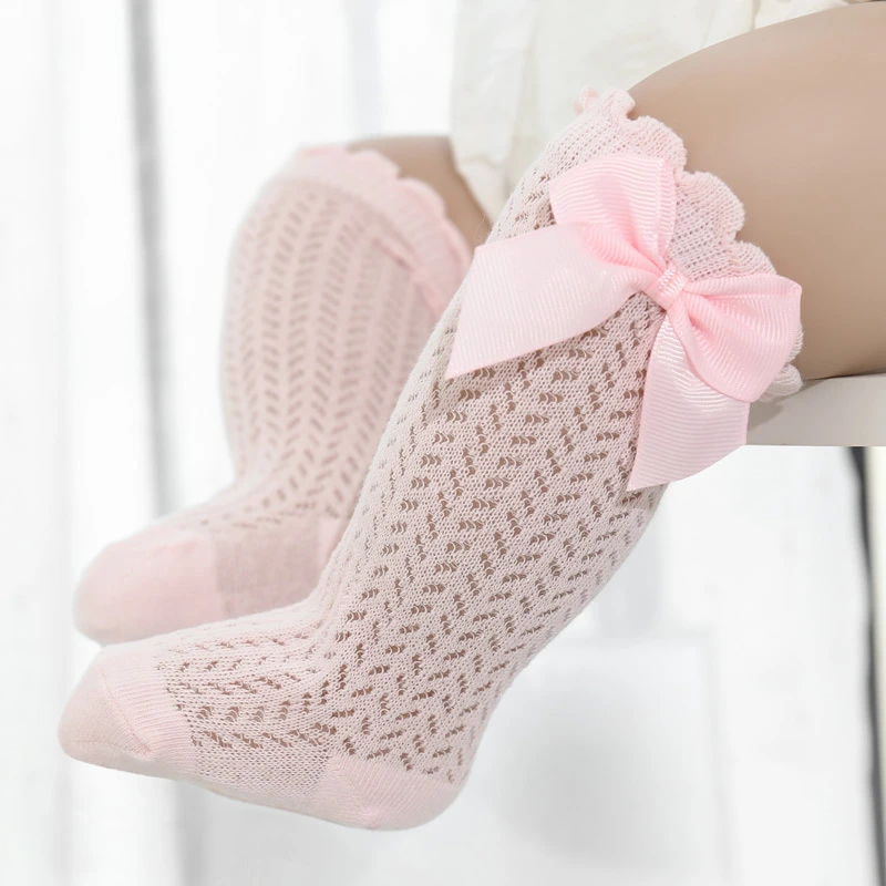 Soft Knee High Baby Girl Socks