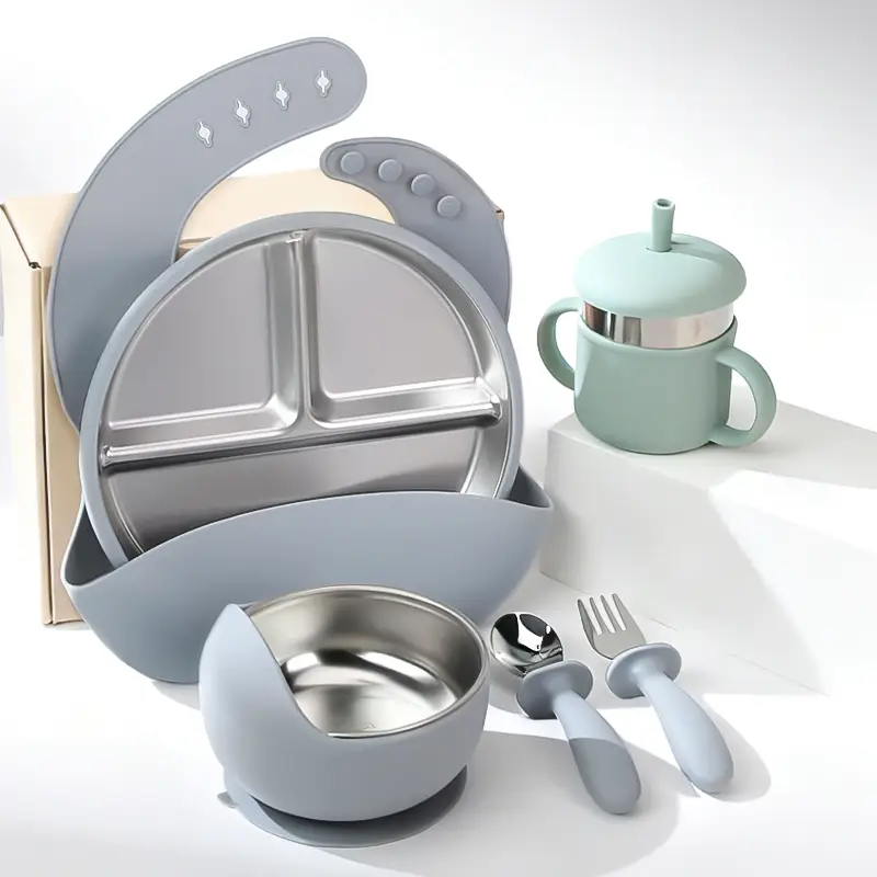 6-Piece Stainless Steel Baby Feeding Set