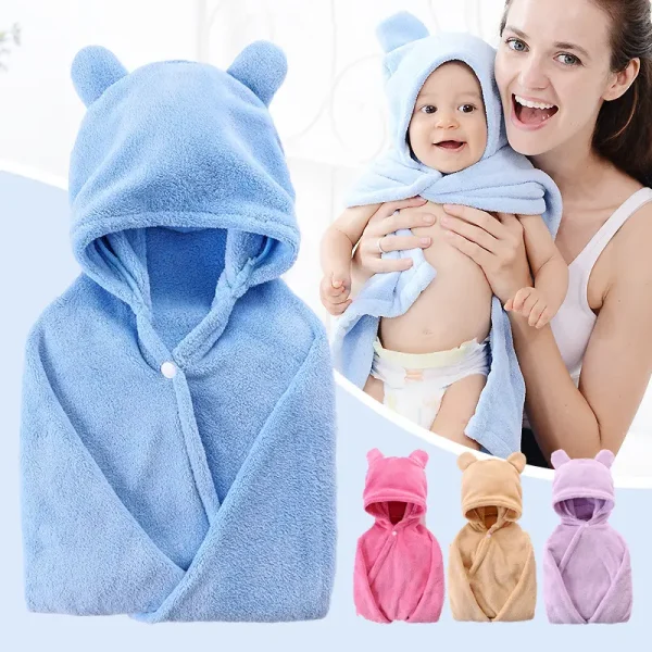 Cute Hooded Baby Bath Towels