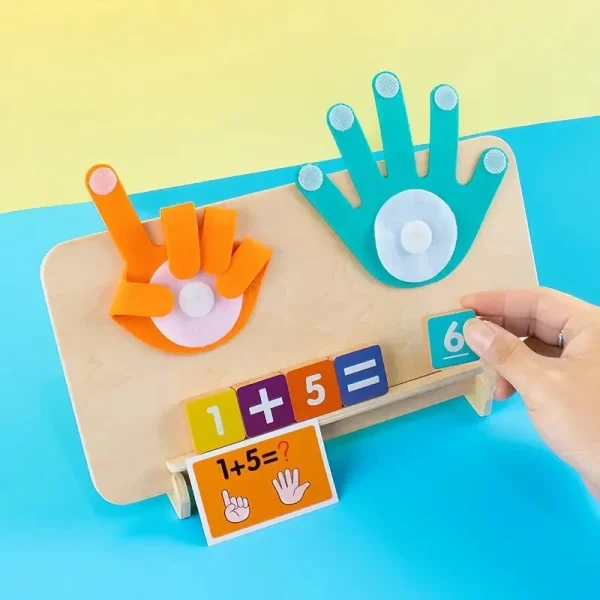 Montessori Learning Finger Counting Math Board