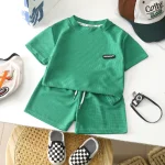 Soft Casual Baby Boy Outfit Set-green