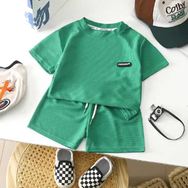 Soft Casual Baby Boy Outfit Set-green