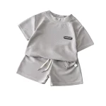 Soft Casual Baby Boy Outfit Set-grey