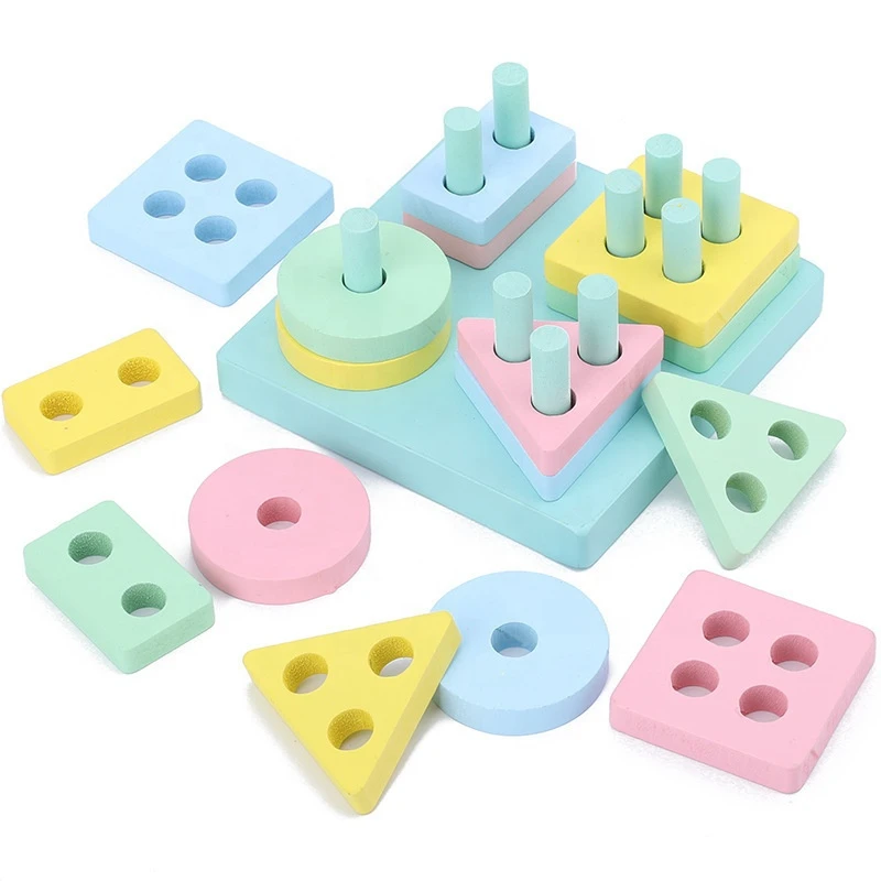 Colourful Shape Sorter Stacking Learning Toy