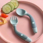 Bendable Baby Feeding Training Spoon & Fork Set at babydoo Nairobi