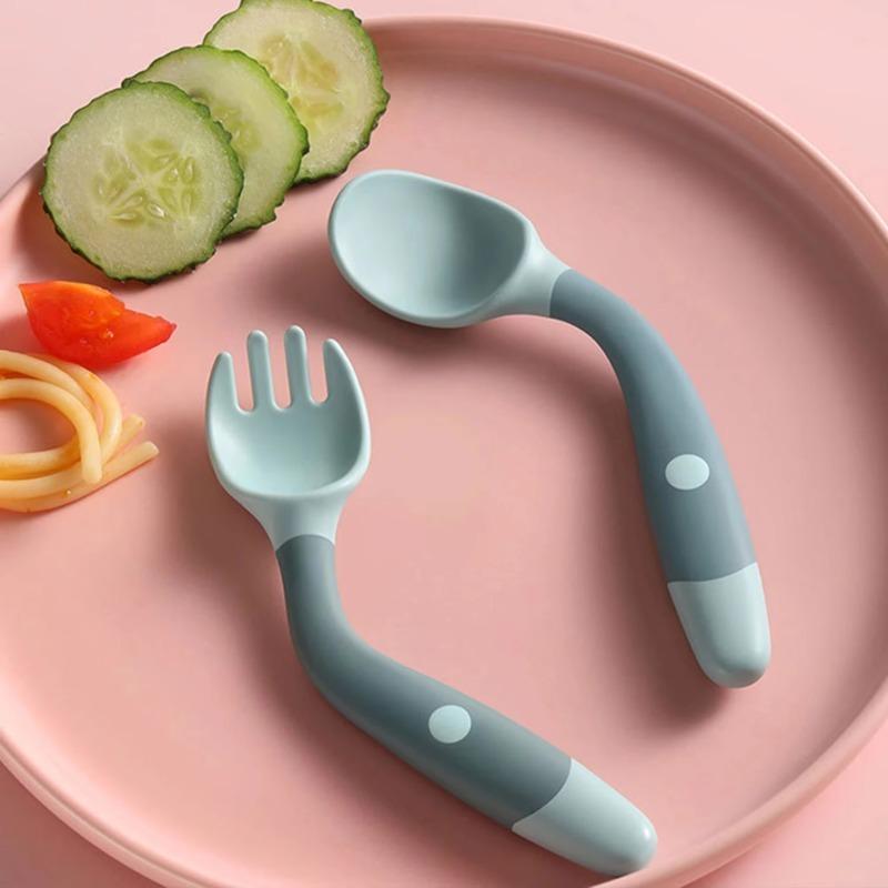 Bendable Baby Feeding Training Spoon & Fork Set at babydoo Nairobi
