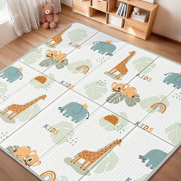 Soft Foam Waterproof Foldable Baby Play Mat, Animals Pattern A at Baby Shop kenya